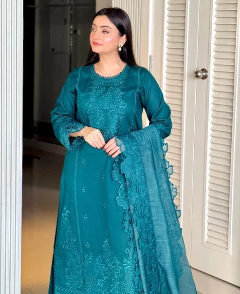 Fatima Embroidered (Stitched 3 Piece)