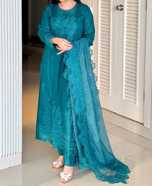Fatima Embroidered (Stitched 3 Piece)