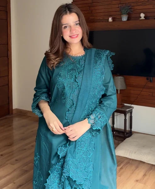Fatima Embroidered (Stitched 3 Piece)