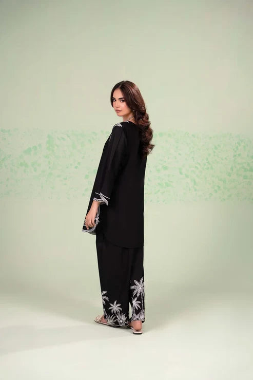 BLACK Beauty Embroided (Stirched 2 PCS)