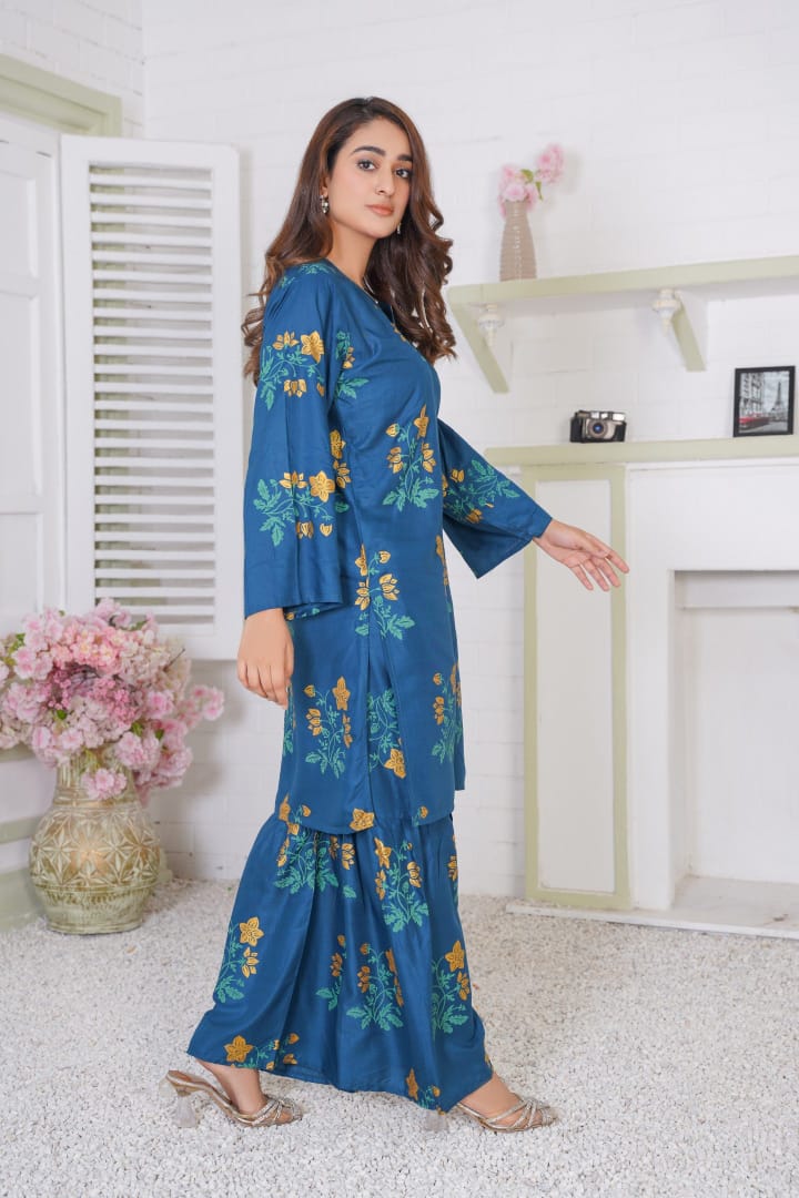 Horizon Shararah (Stitched 2 Pcs)