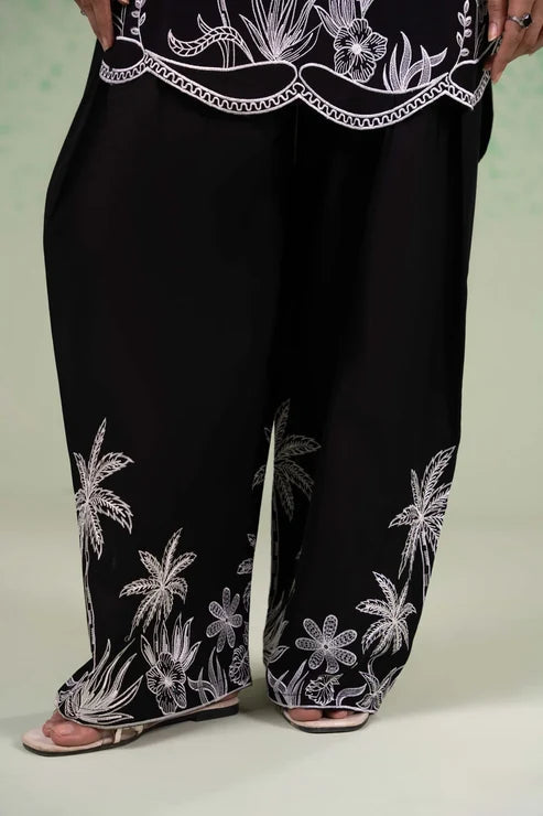 BLACK Beauty Embroided (Stirched 2 PCS)