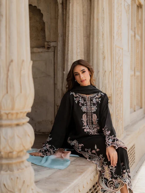 Bismal Embroidered 3-Piece Suit