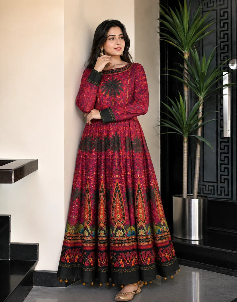 Mirha Digital Printed Maxi (Stitched 2PCS)