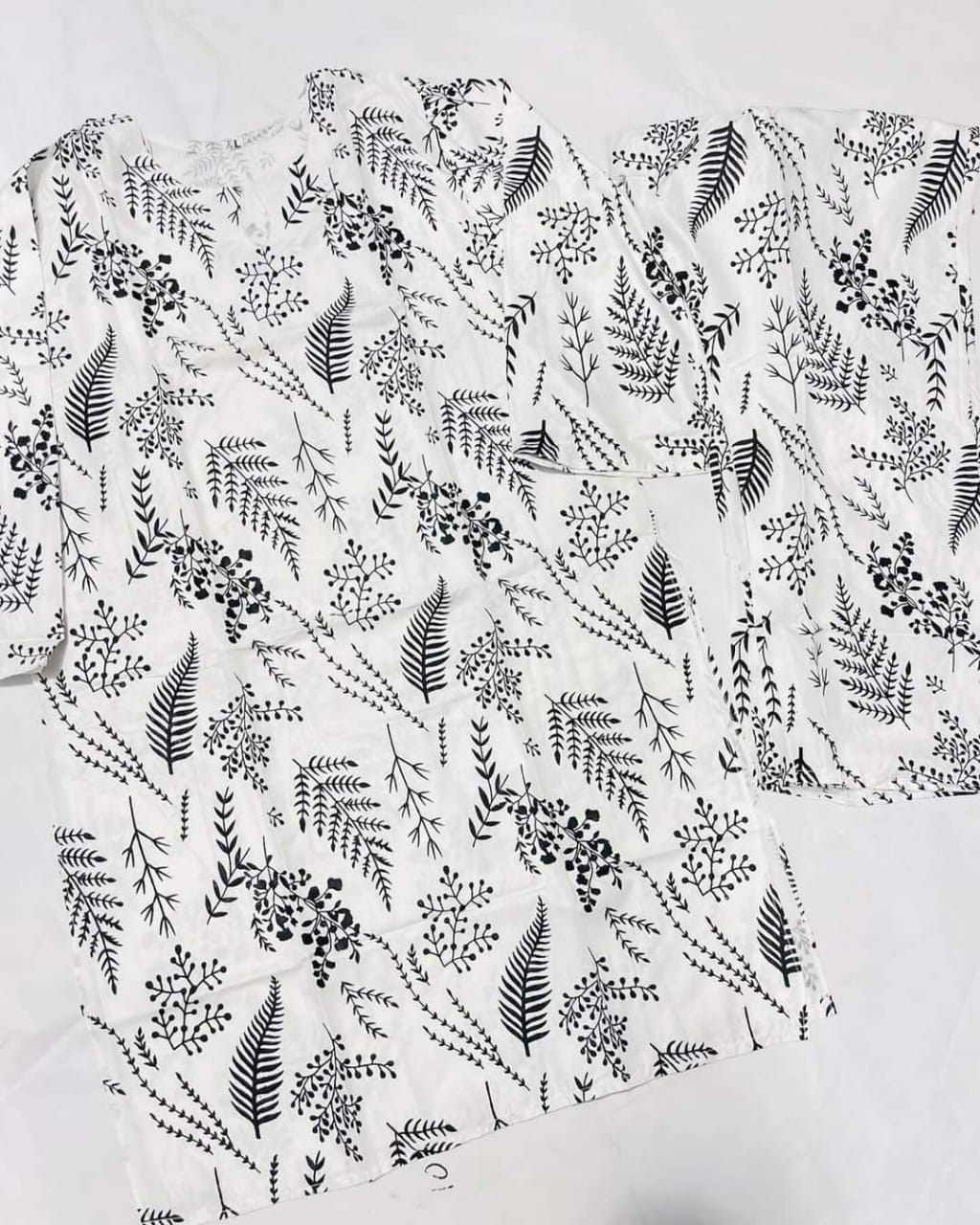 Floral Leaf (Stitched 2 Pcs)