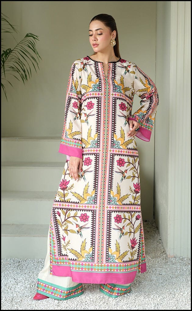 Kayseria White (Stitched 2 Pcs)
