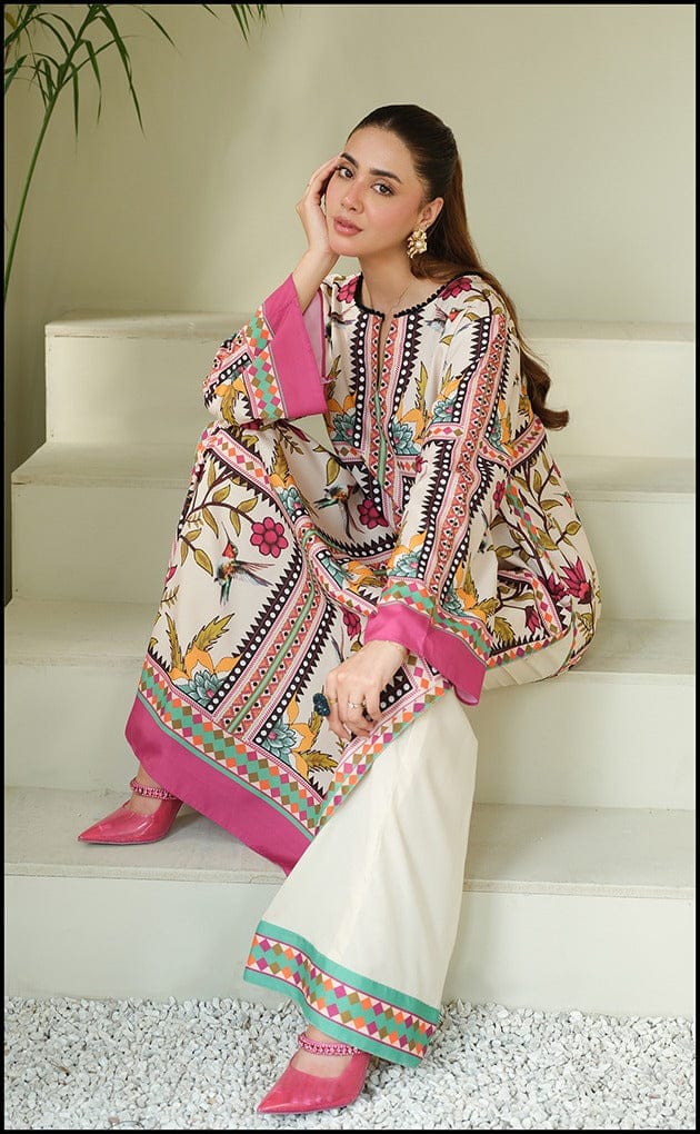Kayseria White (Stitched 2 Pcs)