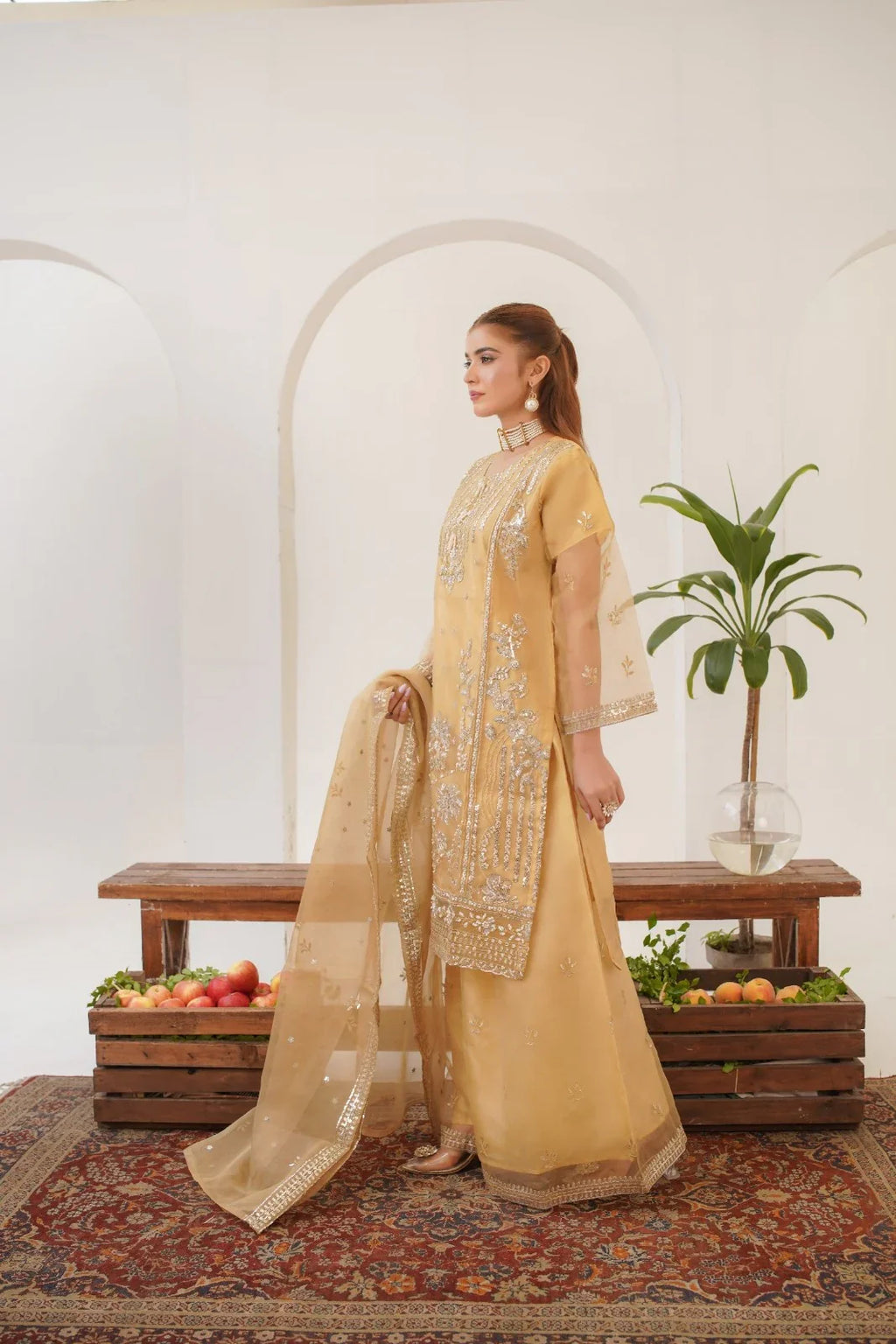 Areej Beige (Stitched 3 Pcs)