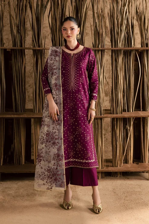 Oslo Embroided 3 PCs (Fully Embroided Dupatta)