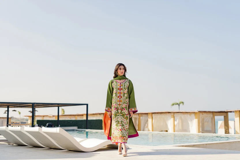 AROOSA (Embroided stitched 3 PCS)