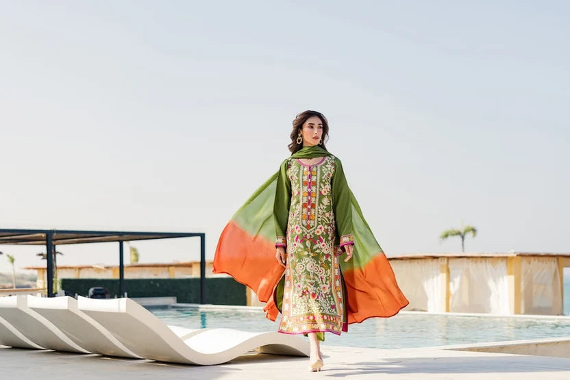 AROOSA (Embroided stitched 3 PCS)