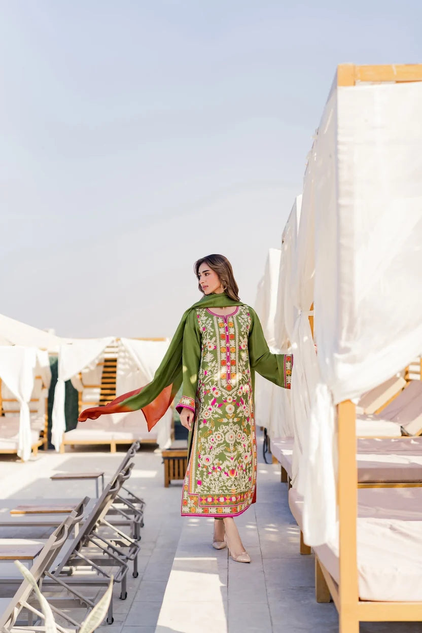 AROOSA (Embroided stitched 3 PCS)