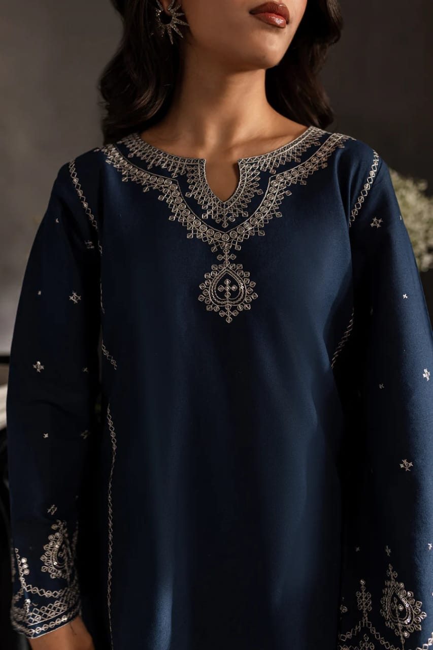 Sage Blue (Stitched 2 Pcs)