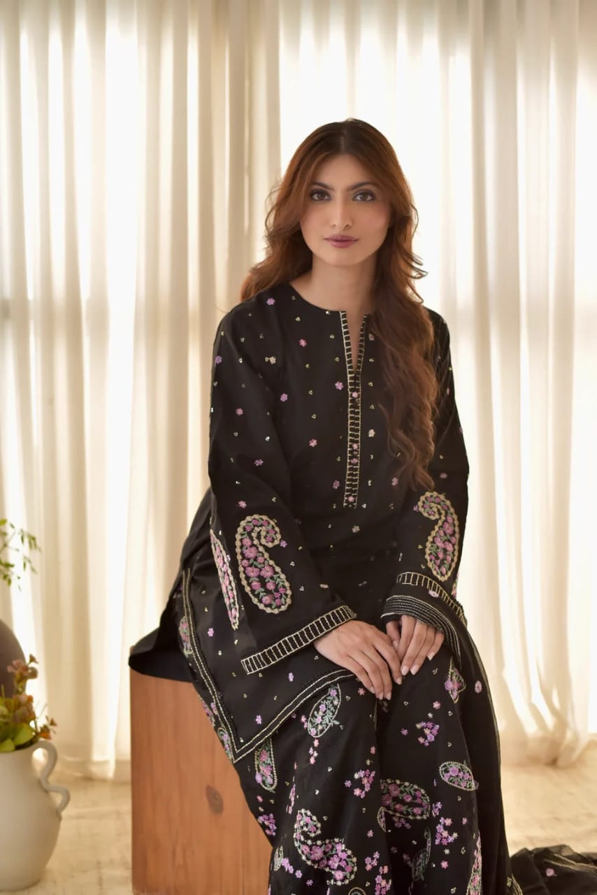 Black Cloud (Stitched 2 Pcs)