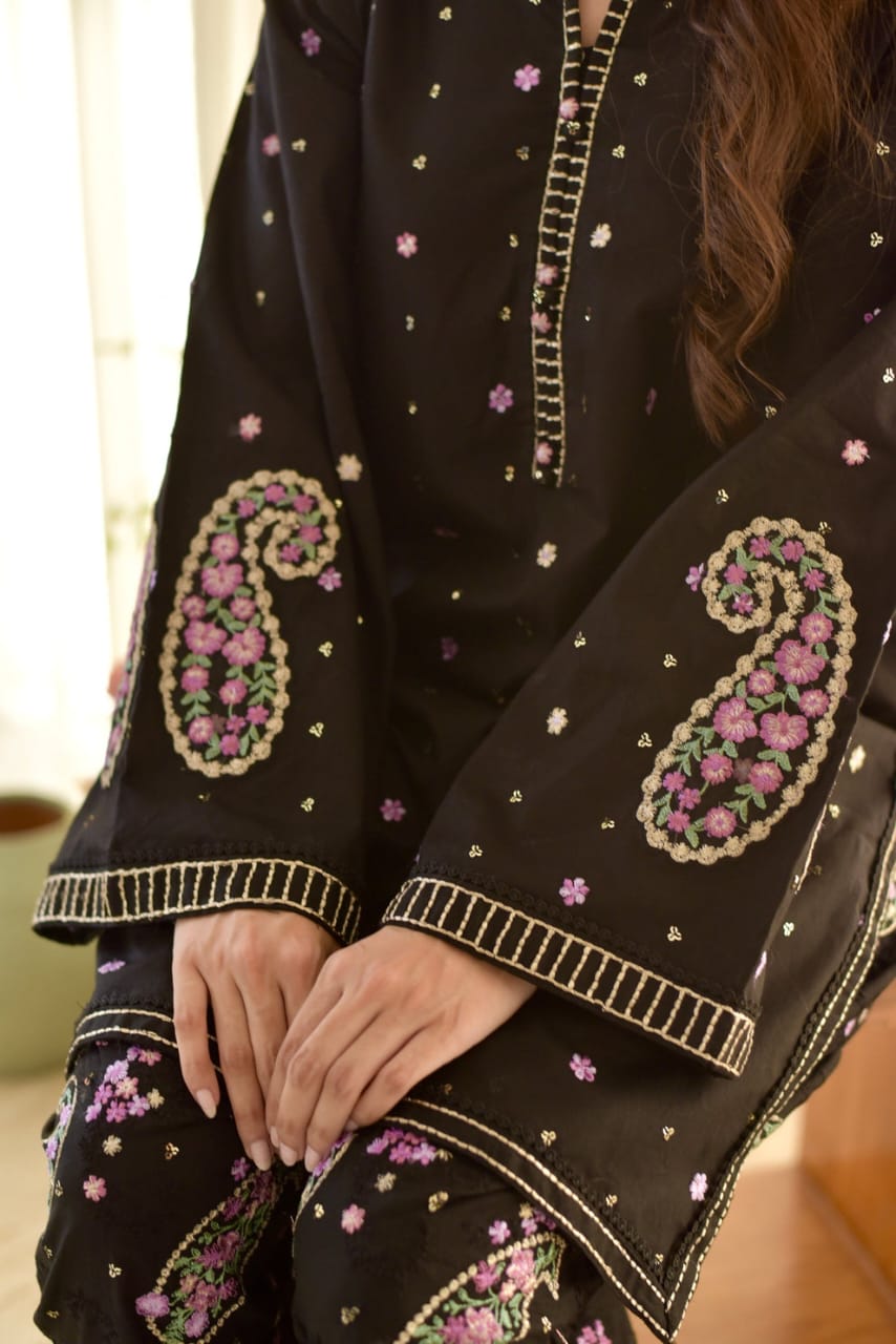Black Cloud (Stitched 2 Pcs)
